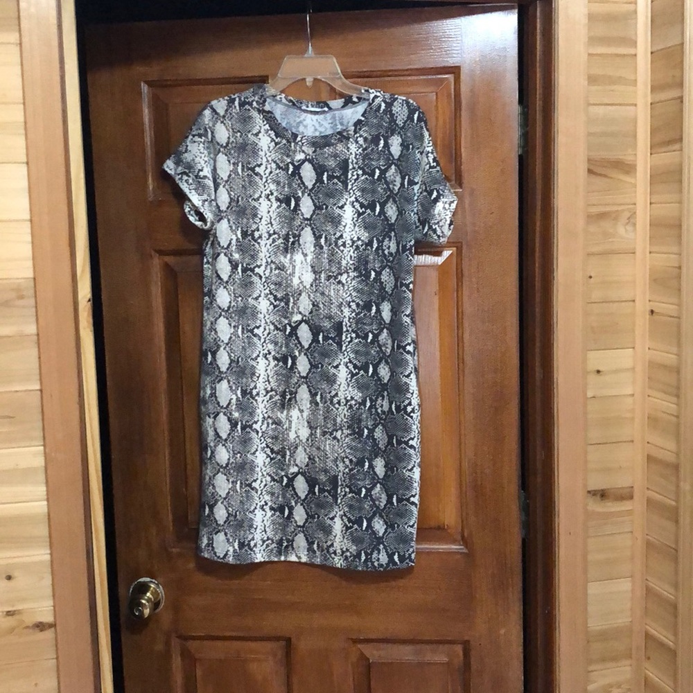 Snake print dress